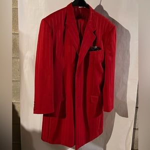 48/42 Red zoot suit with pants and jacket